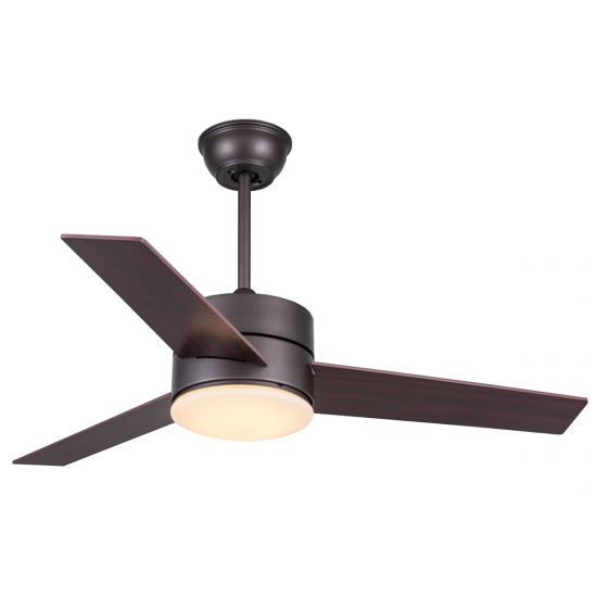 Ventilador de techo Fm VT1302L, 132 cm, 3 aspas, 16W, motor DC, con luz, con mando a distancia